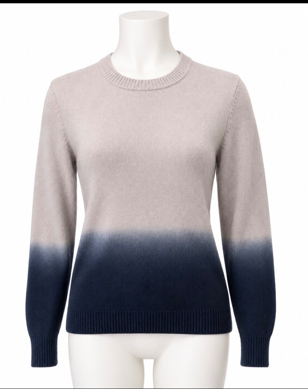 Club Monaco 2-ply cashmere thick purple ombré pullover sweater Large